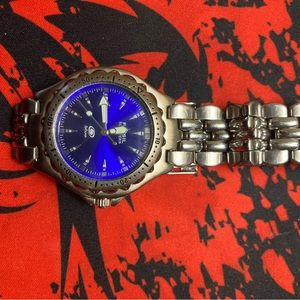 FOSSIL BLUE WATCH MEN SILVER